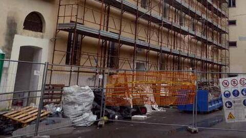 Il cantiere (foto Cuffaro)