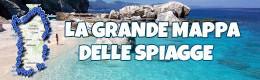 La grande mappa delle spiagge della Sardegna 