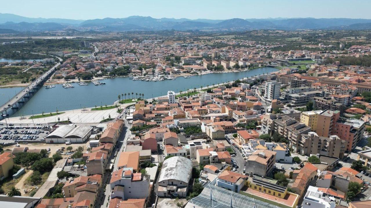 Una veduta aerea della città