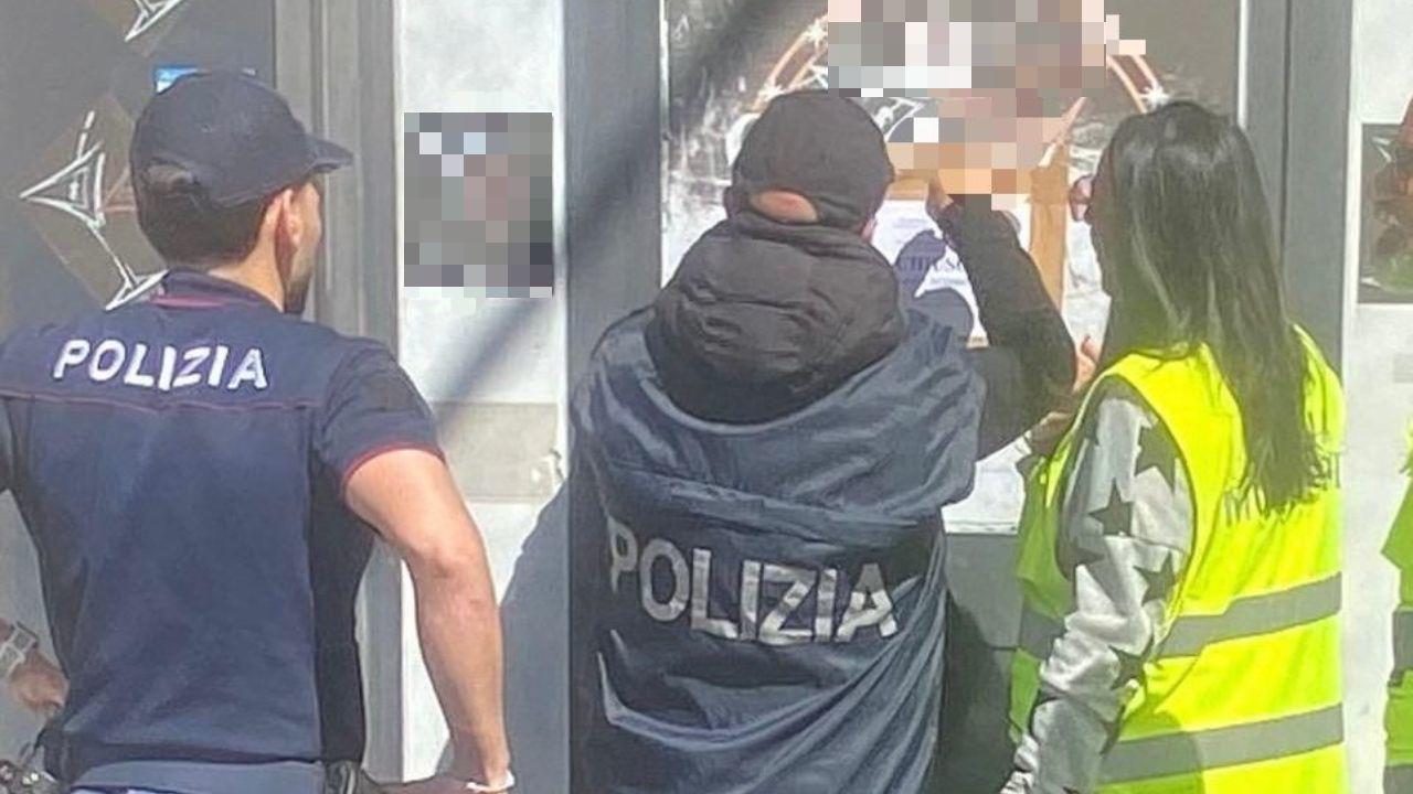 L'intervento della polizia