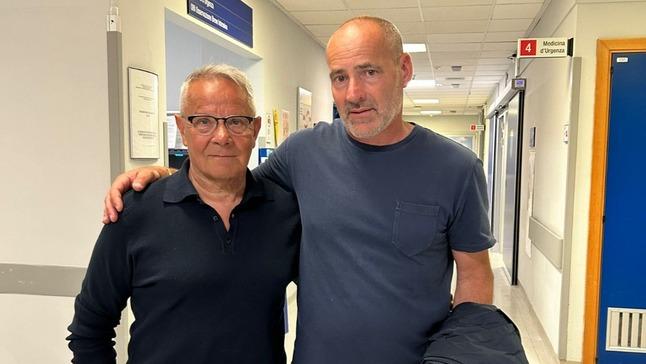 Il consigliere, a destra, insieme al dirigente lombardo