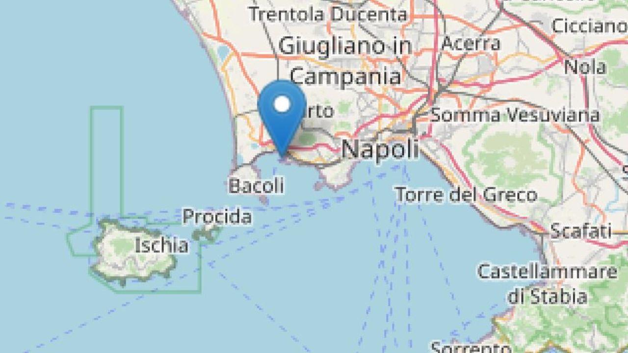 Il punto dell'epicentro della scossa più forte 