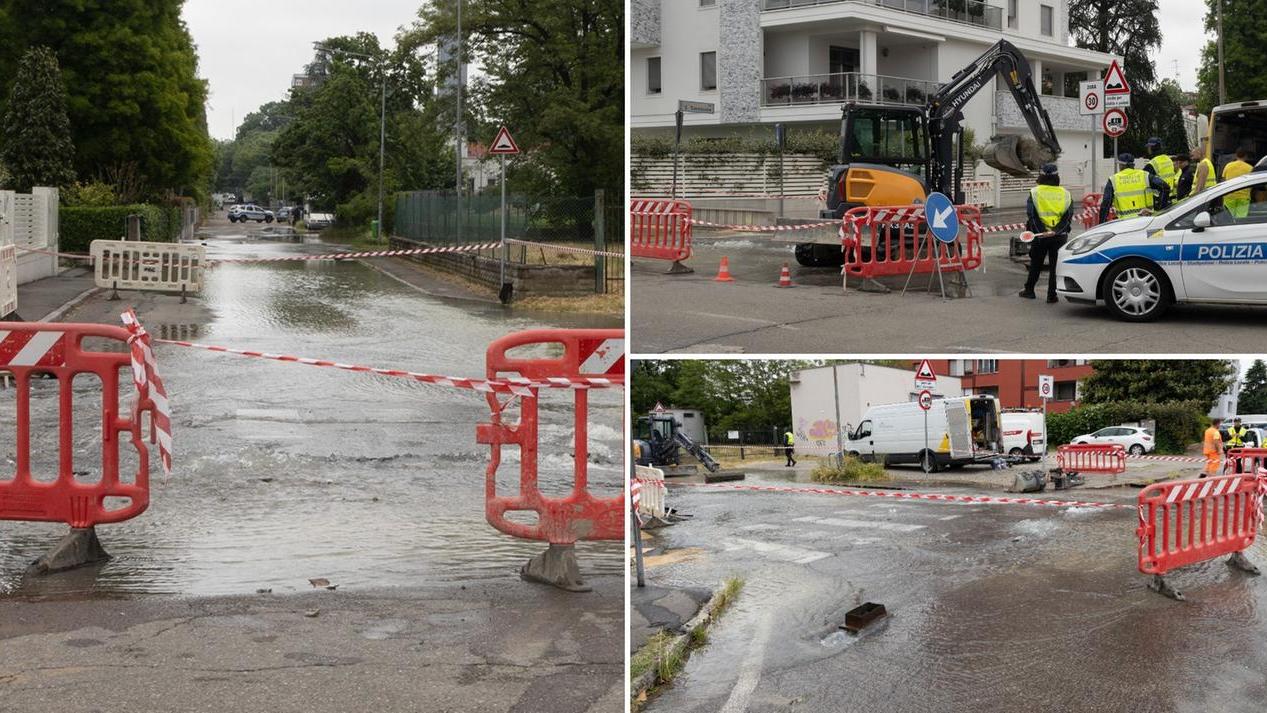 Via Cannizzaro allagata (foto Gino Esposito)