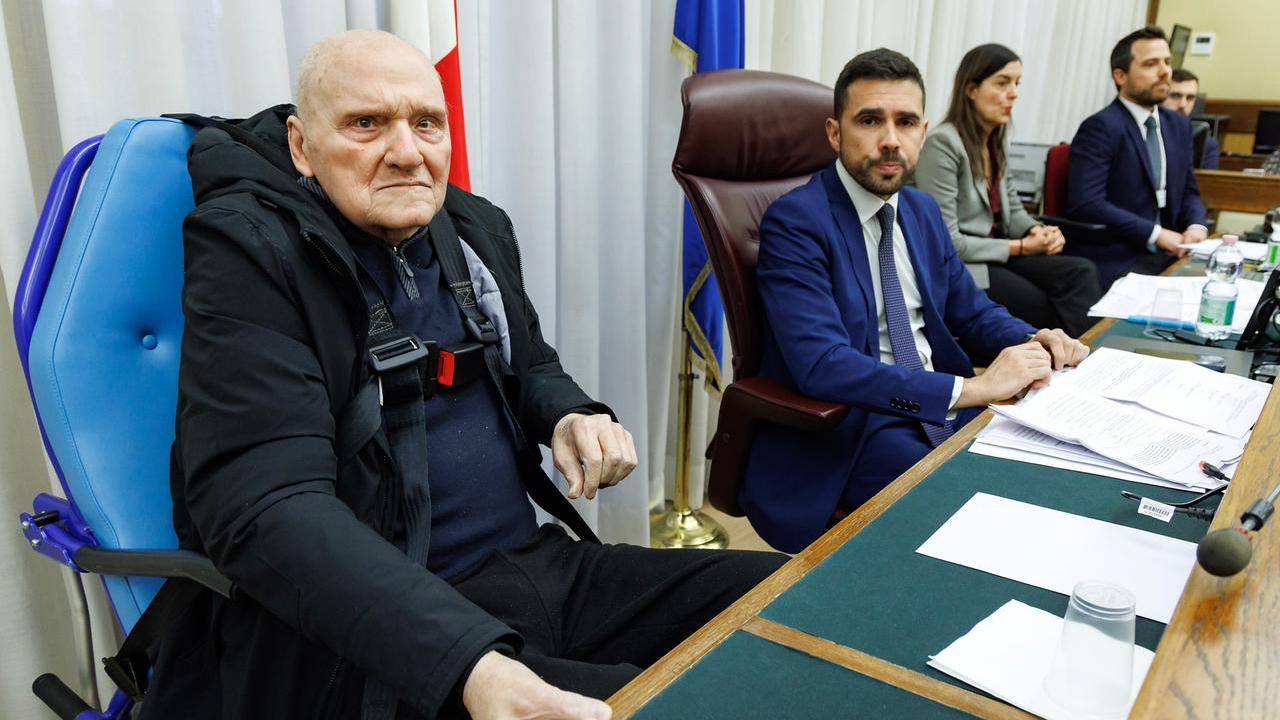 Rodolfo Fiesoli durante un'audizione alla commissione d'inchiesta