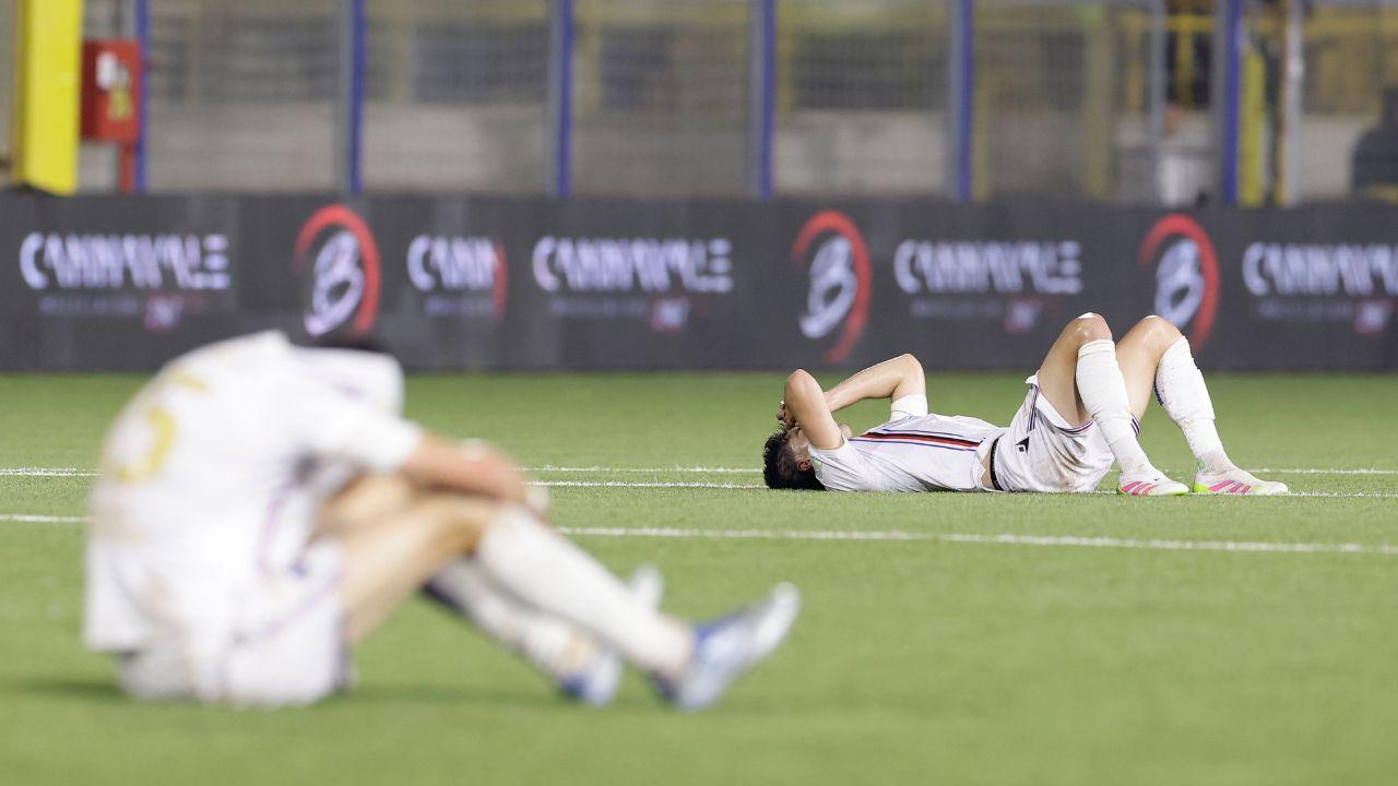 La disperazione dei giocatori della Sampdoria