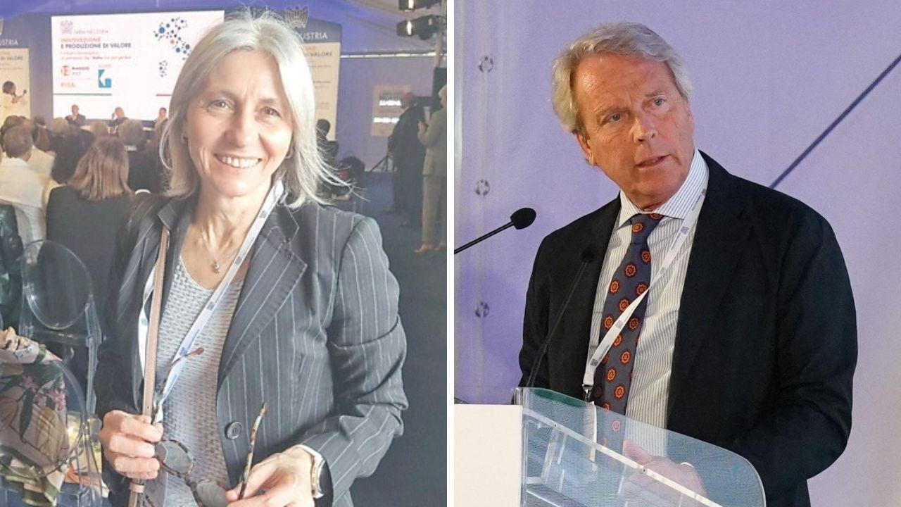 Monica Binaschi, direttrice del dipartimento di scienze precliniche e traslazionali di Menarini ricerche, e Marco Fortis (foto Stick)