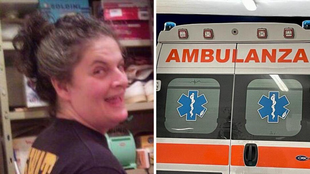 A sinistra la 54enne morta nella sua abitazione