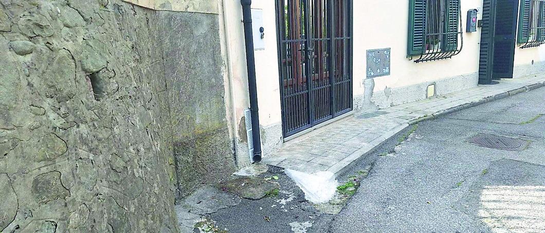 
	L&rsquo;angolo di via dello Specchio in cui &egrave; stato trovato un gatto impiccato

