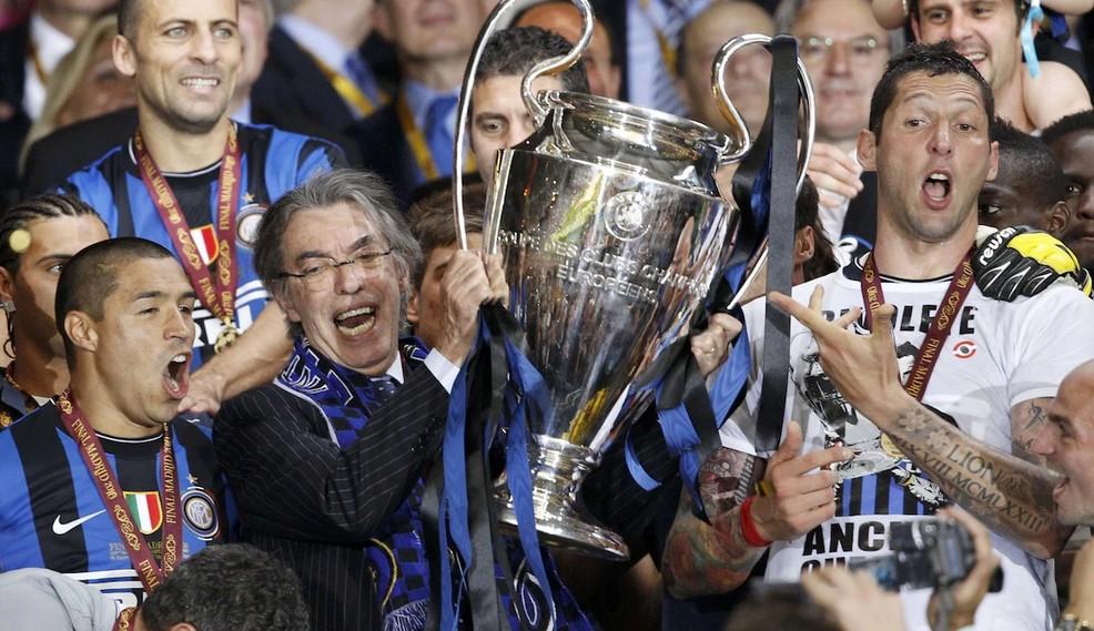
	Massimo Moratti con la Champions League


