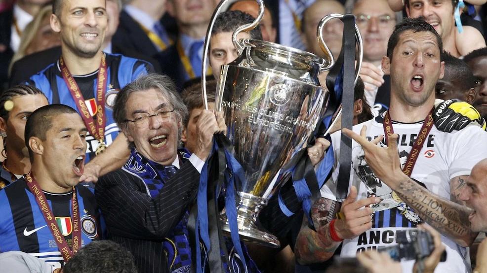 Massimo Moratti con la Champions League