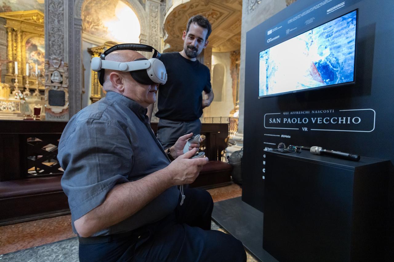 Chiesa di San Paolo a Ferrara, reperiti nuovi tesori grazie al visore 3D