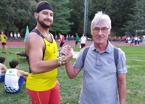 Massini con Ruben Perotti (foto dal Centro Atletica Piombino)