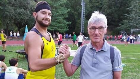 Massini con Ruben Perotti (foto dal Centro Atletica Piombino)