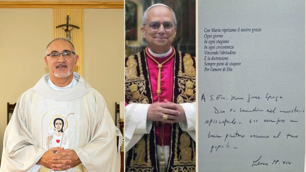 «Dio ti benedica»: gli auguri di Papa Leone XIV a don Giuseppe Spiga