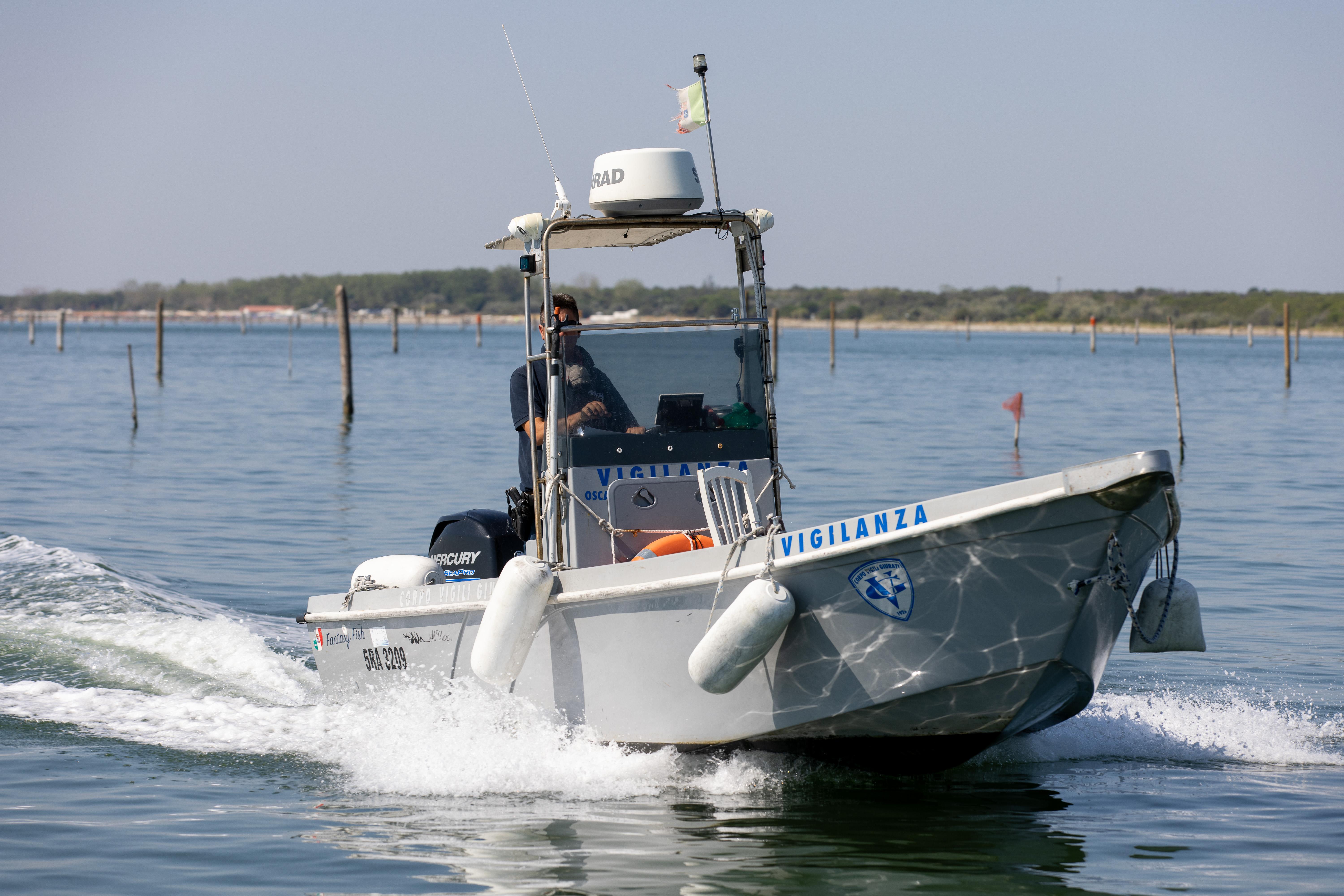 Goro, il granchio blu ferma anche la vigilanza in Sacca