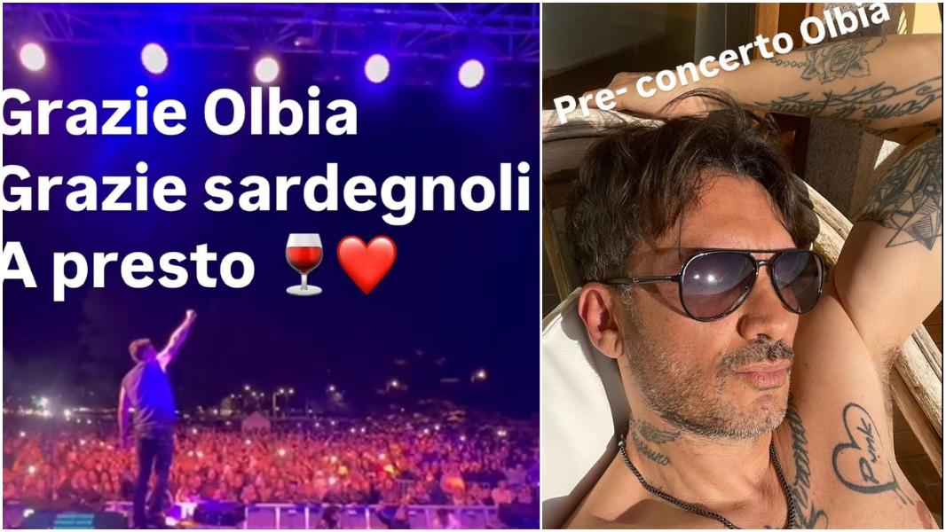 Gaffe di Fabrizio Moro dopo il concerto: il grazie a Olbia suona come un’offesa