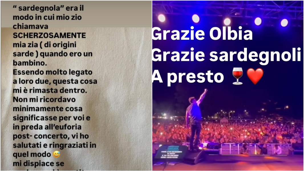 Fabrizio Moro si scusa per la gaffe post concerto e spiega perché ha usato il termine “sardegnoli”