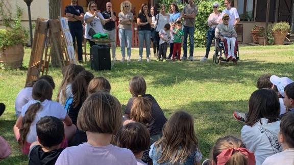 Uno scatto dell'evento nel giardino della Bulichella