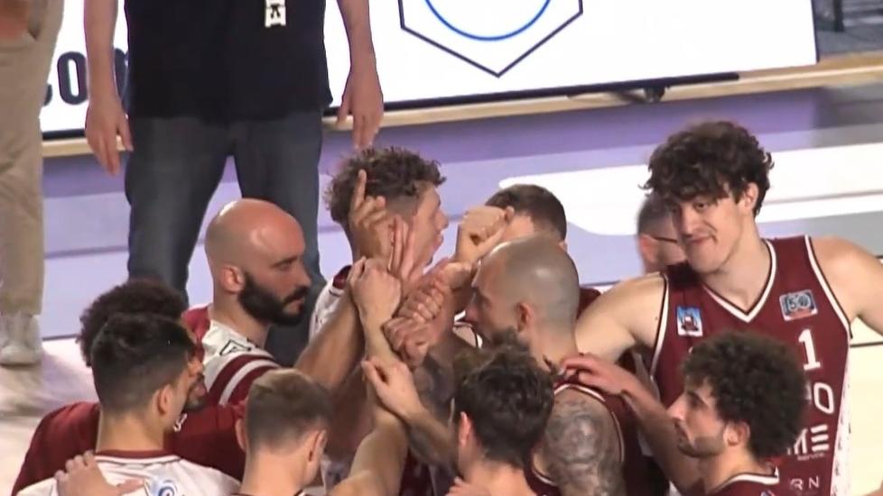La squadra alla fine della partita 