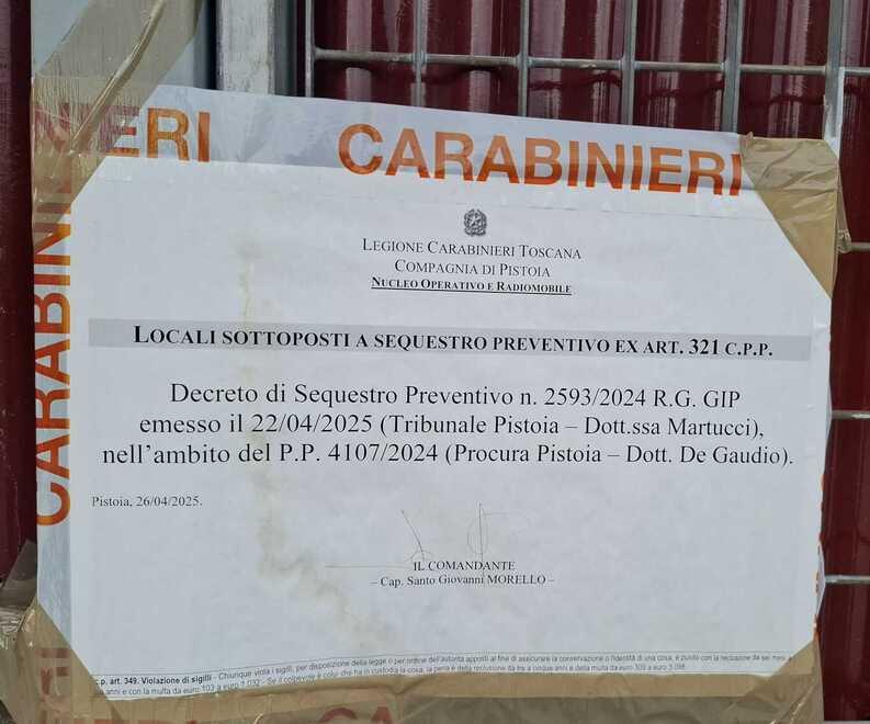 
	Il provvedimento di sequestro

