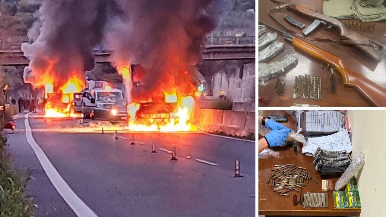 L'assalto ai portavalori a San Vincenzo e fucili e munizioni sequestrate dai carabinieri