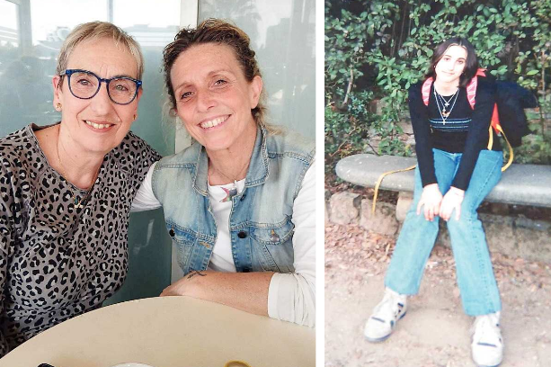 
	Nella foto a sinistra l&rsquo;incontro fra le due donne e a destra Lisa Falleni

