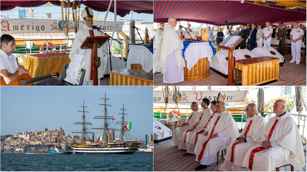 Sul Vespucci la prima messa di monsignor Saba come Ordinario Militare per l’Italia