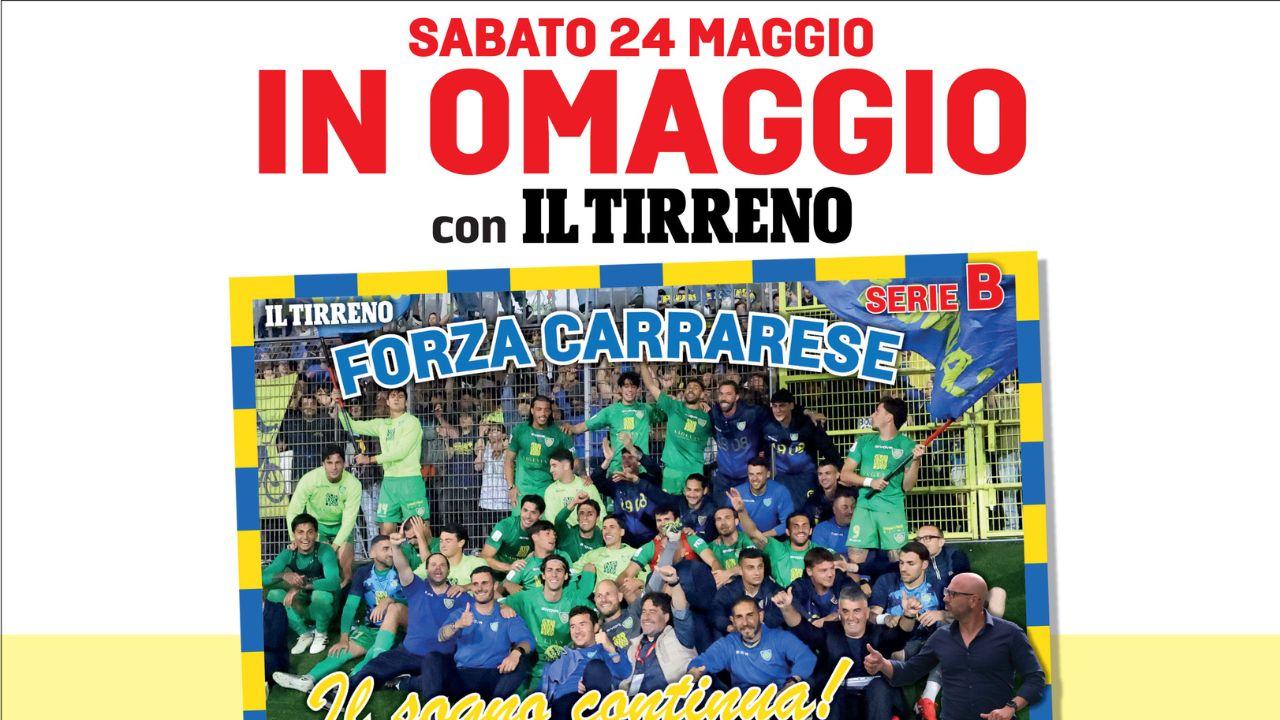 Carrarese, ecco la festa in città. E con Il Tirreno poster in regalo