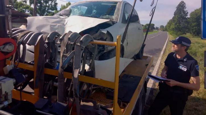
	L'auto dopo l'incidente (foto Massimo Fiorentini)

