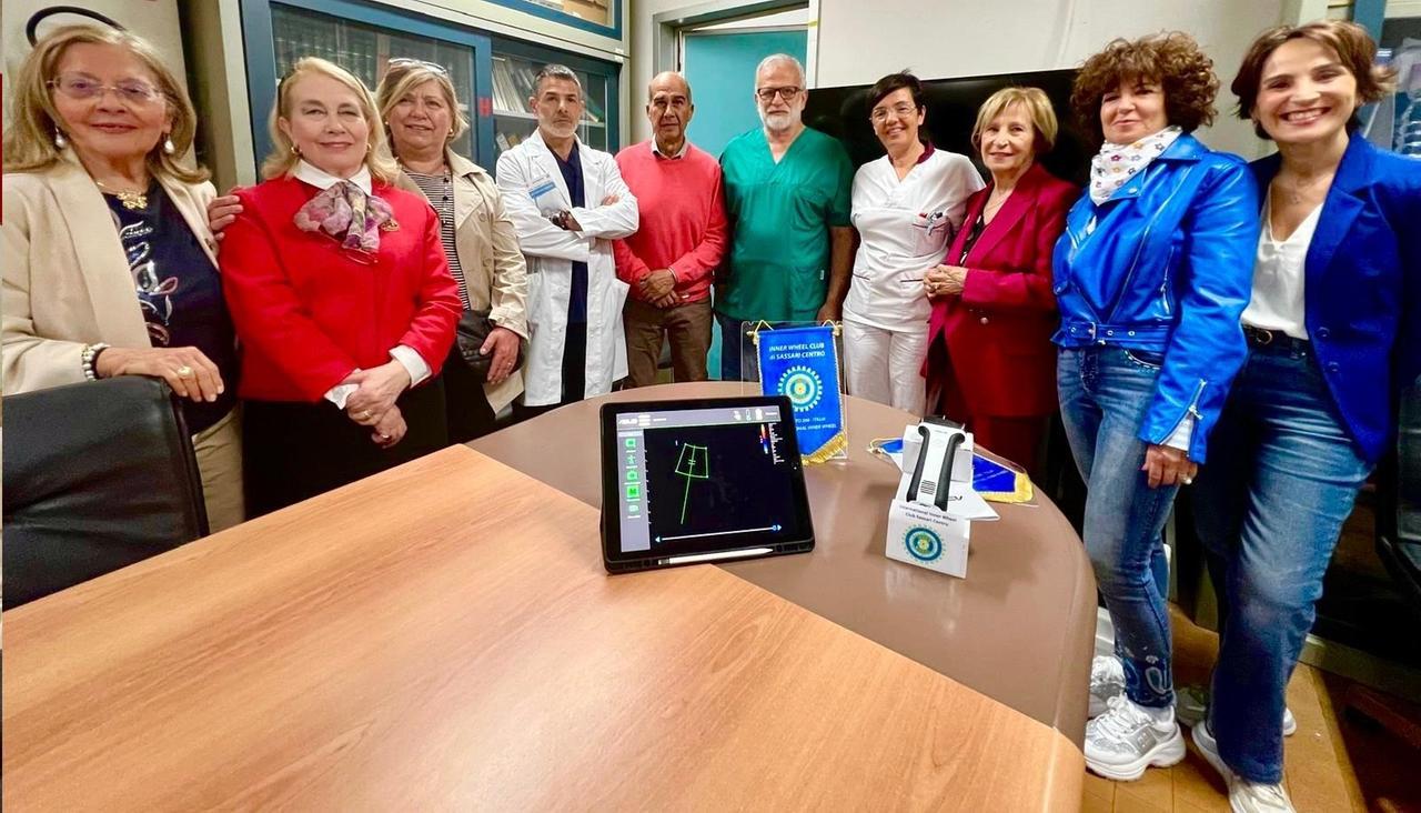 Donato un ecografo portatile alla Chirurgia toracica dell’Aou di Sassari