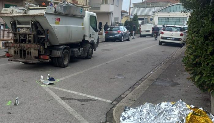 
	La scena dell'incidente in via Busento

