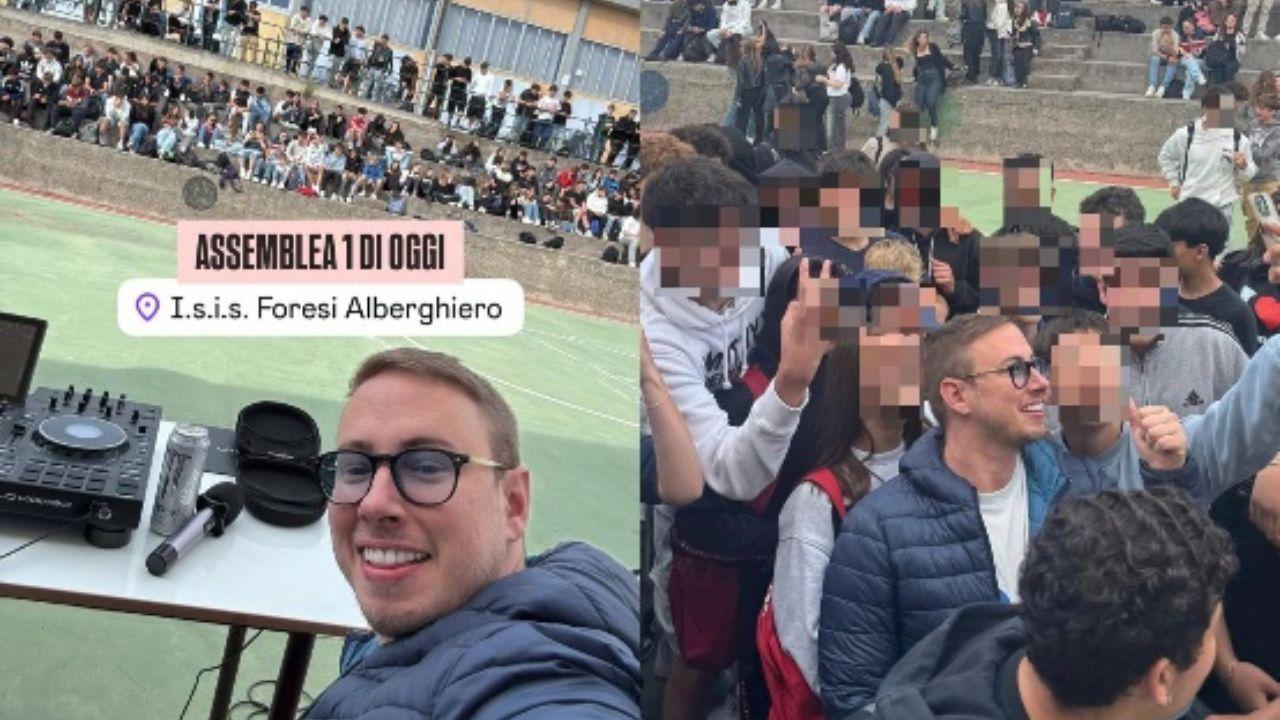 Due immagini dell'incontro pubblicate su Instagram da Max Felicitas