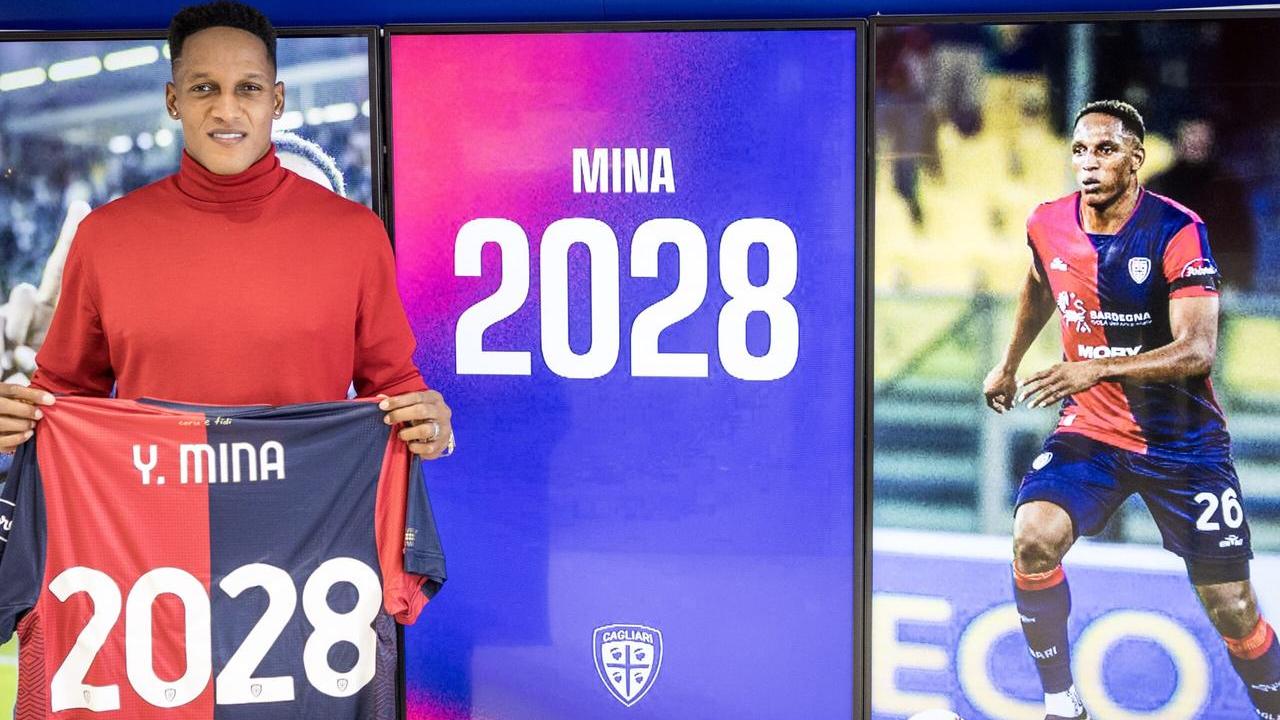 Il Cagliari e Yerry Mina insieme altre tre stagioni