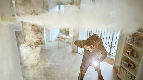 Un "nebbiogeno" in azione (foto d'archivio)