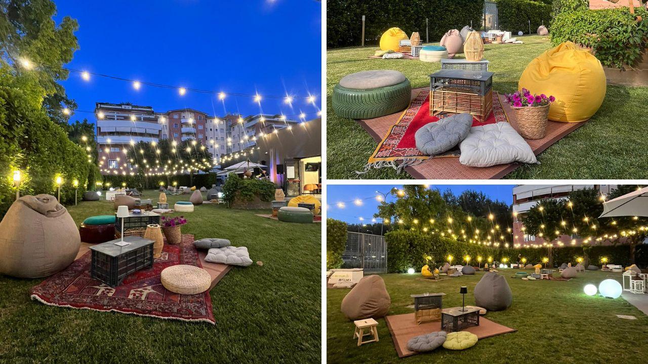 Il nuovo spazio esterno dell'ex circolo Fantozzi 