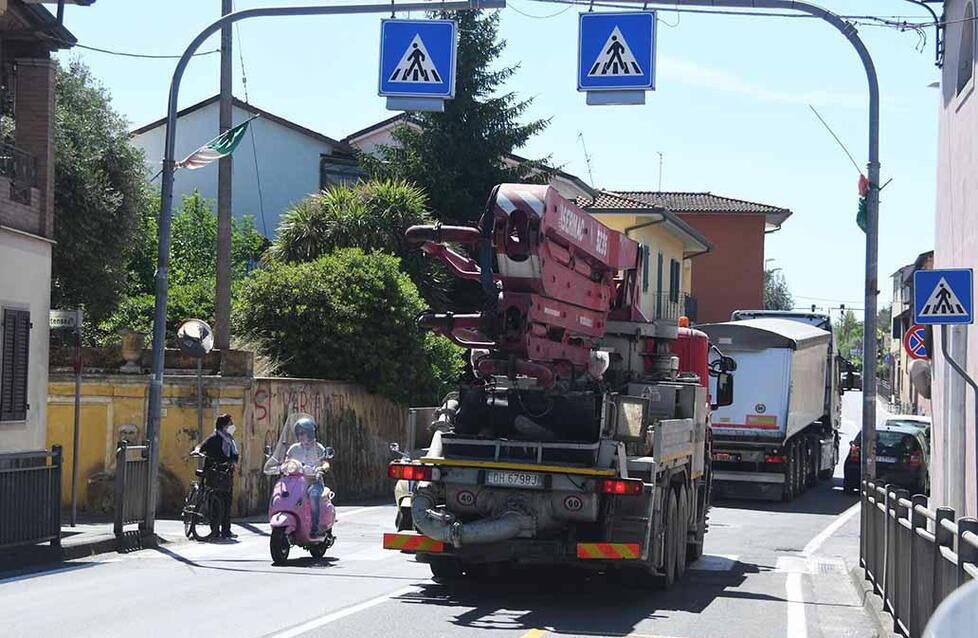 
	Il tratto di Aurelia che attraversa Turano


