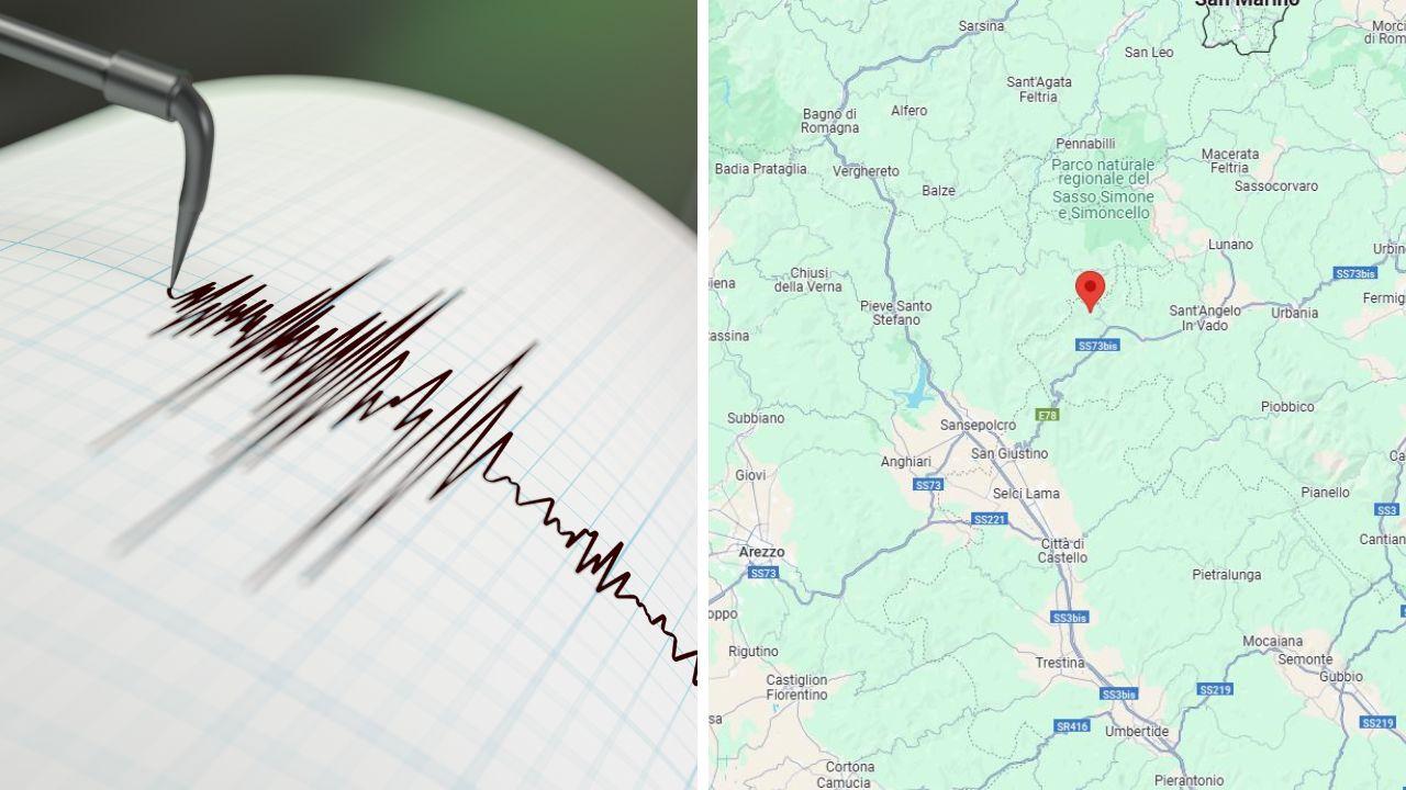 
	L'epicentro del terremoto a 2 chilometri da Borgo Pace in provincia di Pesaro Urbino&nbsp;

