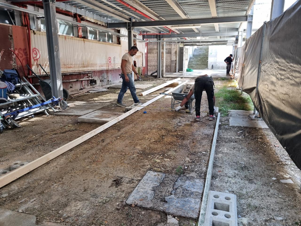 Sassari lavori del cantiere del Palaserradimigni