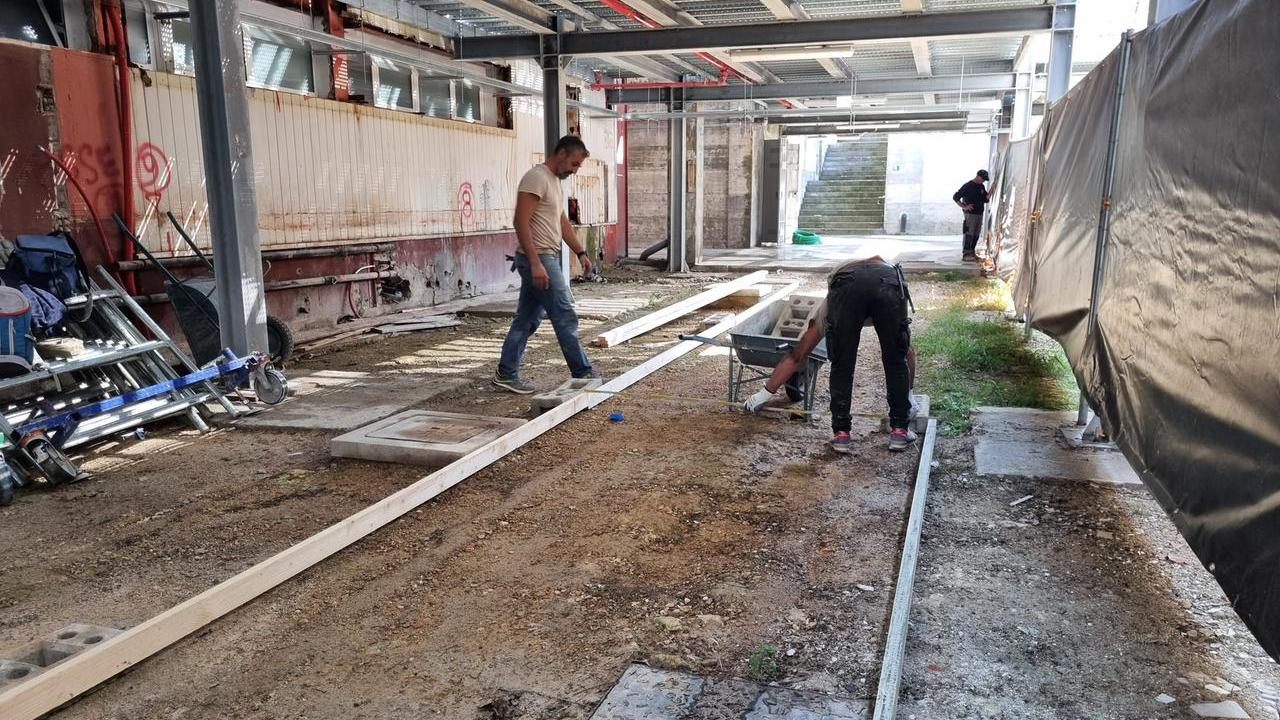 Sassari lavori del cantiere del Palaserradimigni