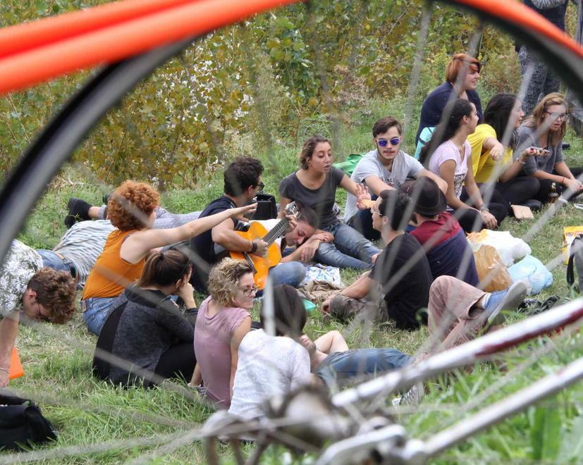 Prato, installazioni architettoniche lungo la pista ciclabile del Bisenzio 