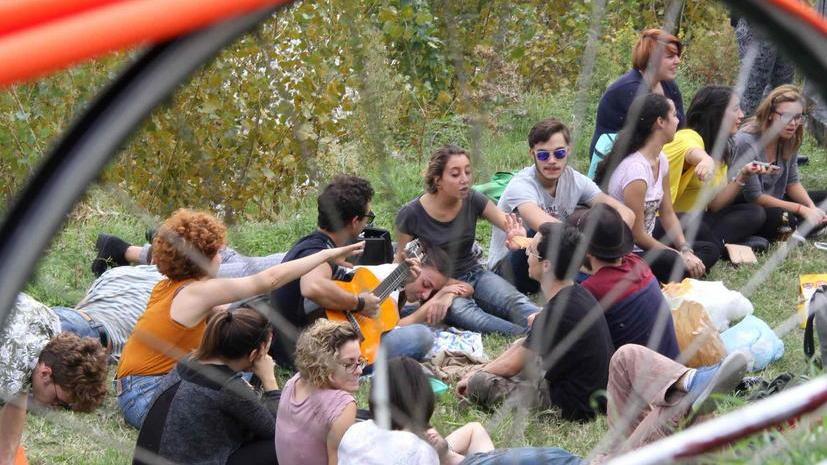 Prato, installazioni architettoniche lungo la pista ciclabile del Bisenzio