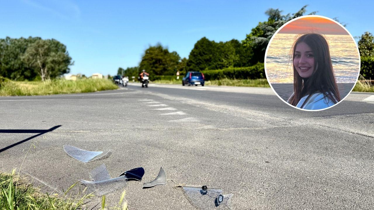 
	Il punto dell'incidente (foto Nucci) e la vittima

