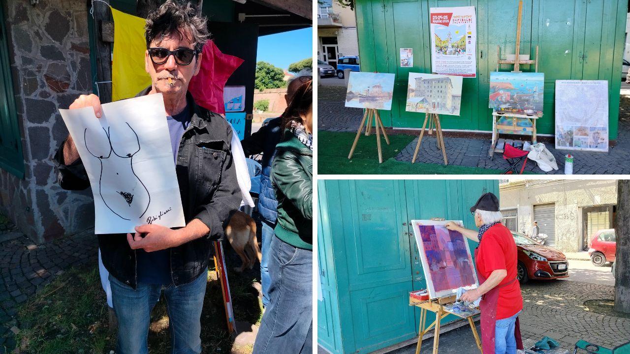 Montmartre-Garibaldi, nella piazza degli artisti di Livorno spunta l’opera di “Bobigliani”