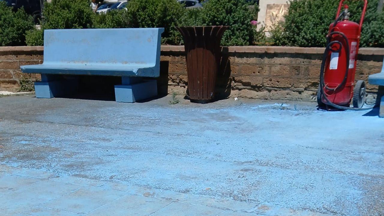 
	L'estintore scaricato

