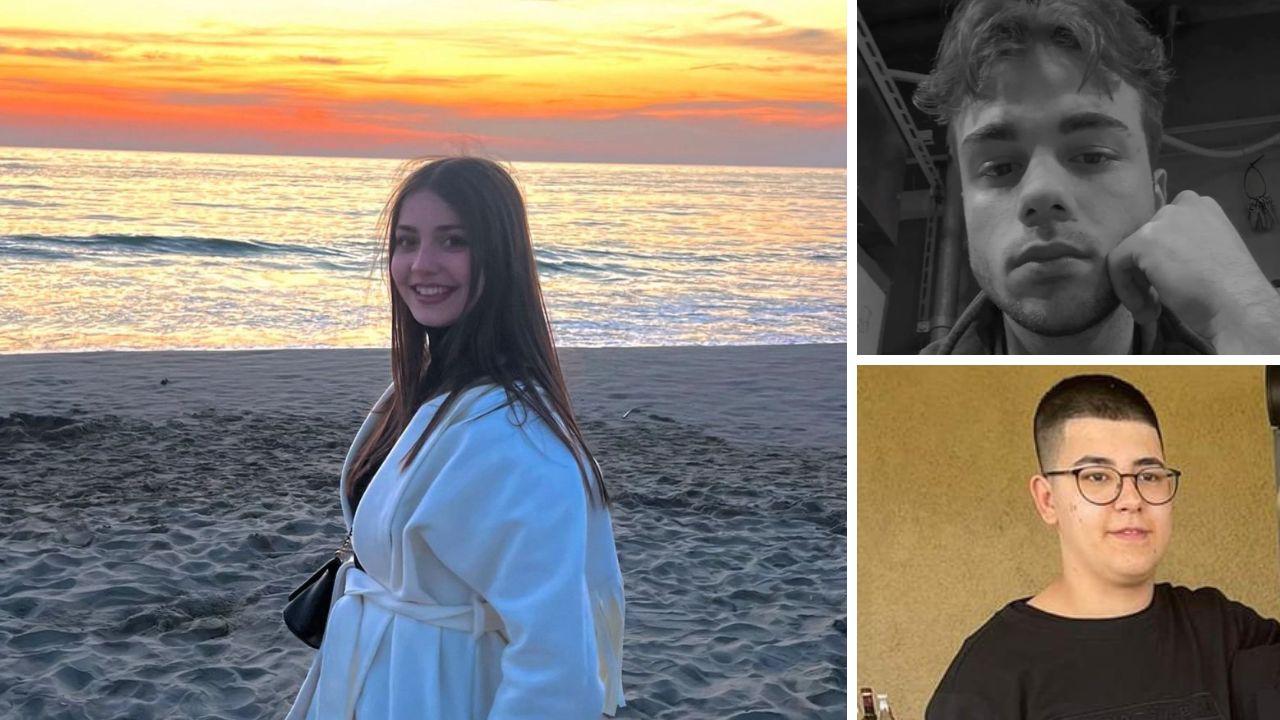 Valentina, Alessandro e Samuel (in alto a destra)