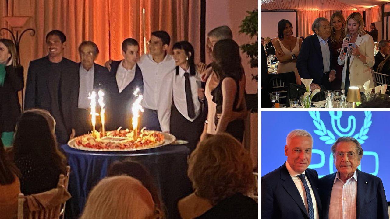 
	A sx Fulvio Codecasa con i nipoti; a destra con la figlia Fulvia e altre persone; sotto con il sindaco Del Ghingaro

