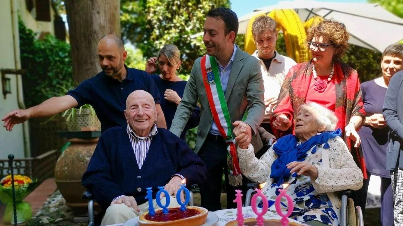 I gemelli Paolo e Paola Anzidei hanno festeggiato 100 anni