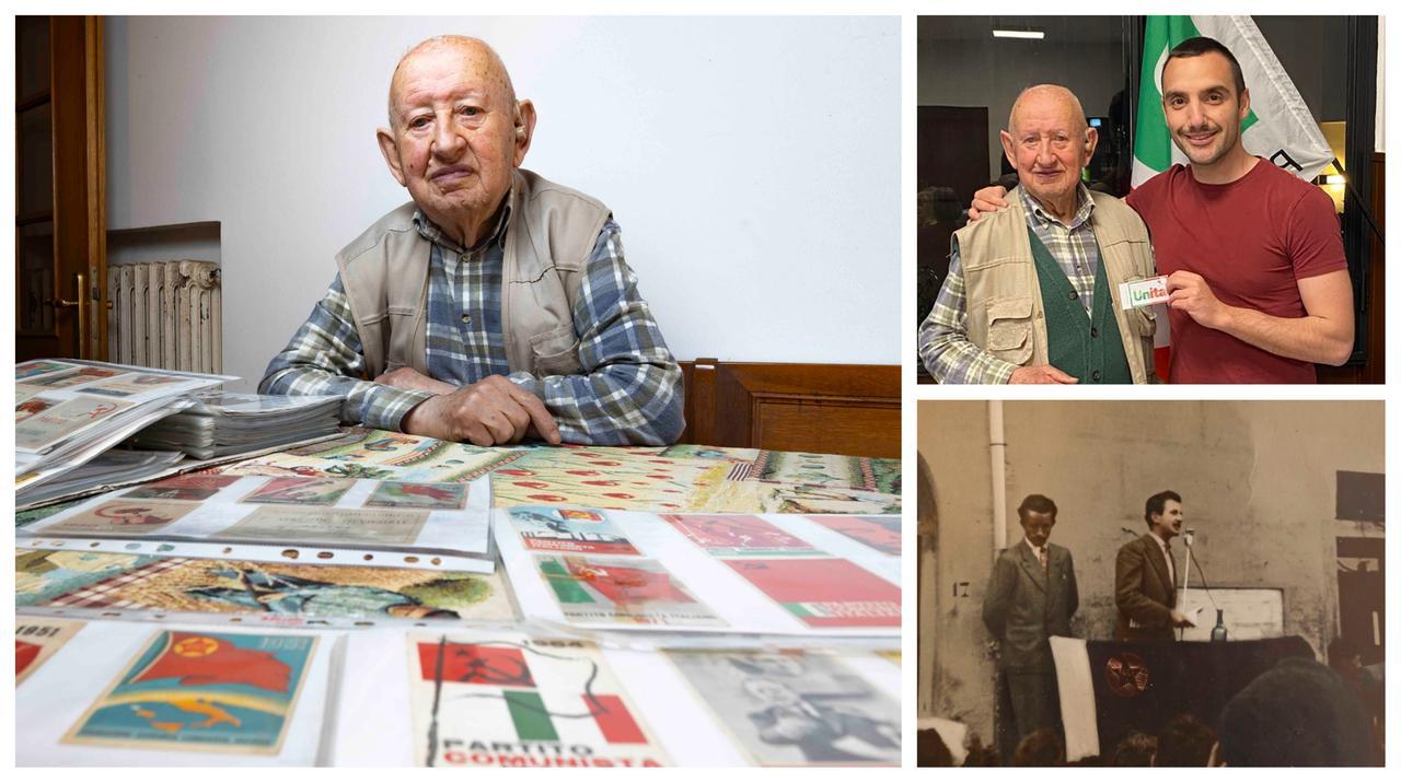 
	Bruno Giaconi, 96 anni, nella sua casa di Tavarnuzze all&rsquo;Impruneta

