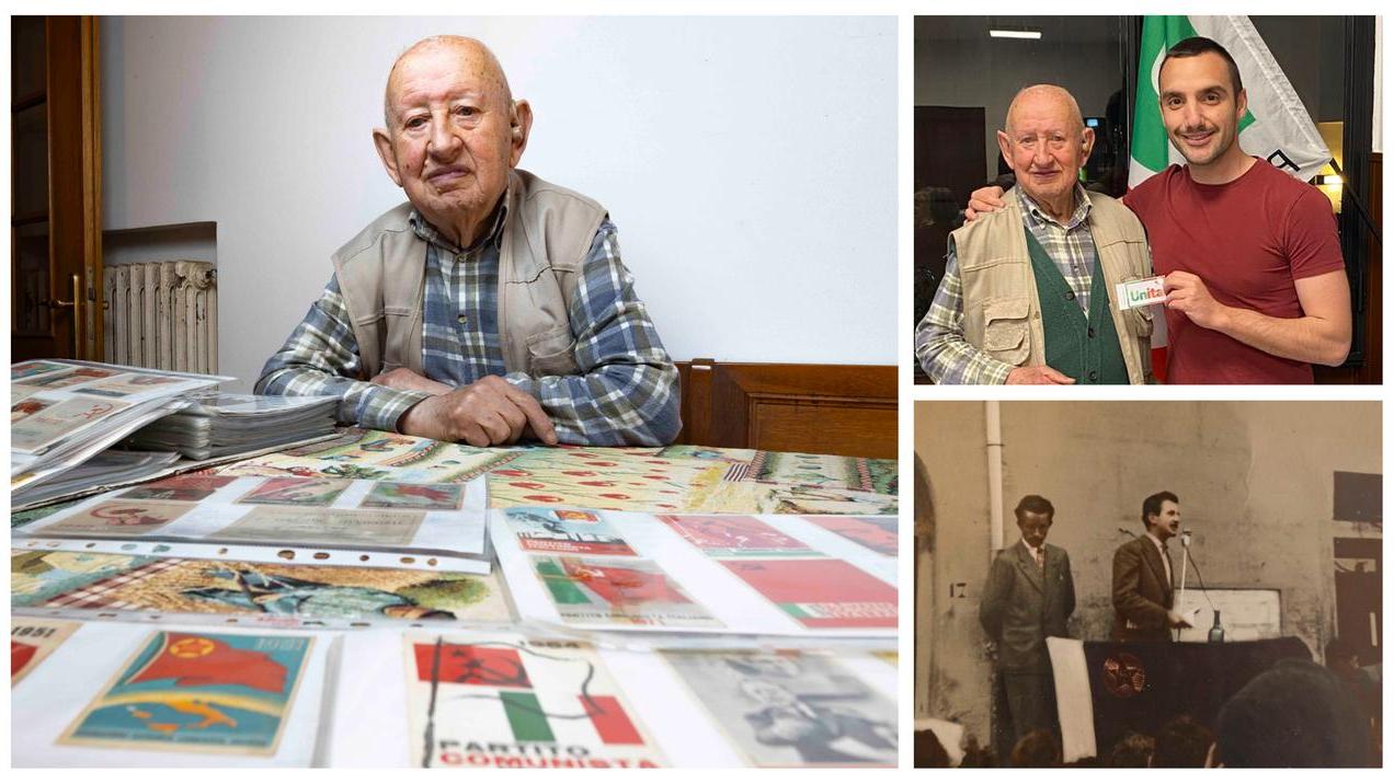 Bruno Giaconi, 96 anni, nella sua casa di Tavarnuzze all’Impruneta