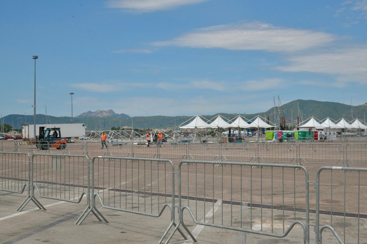 
	Il paddock in fase di allestimento (foto di Vanna Sanna)

